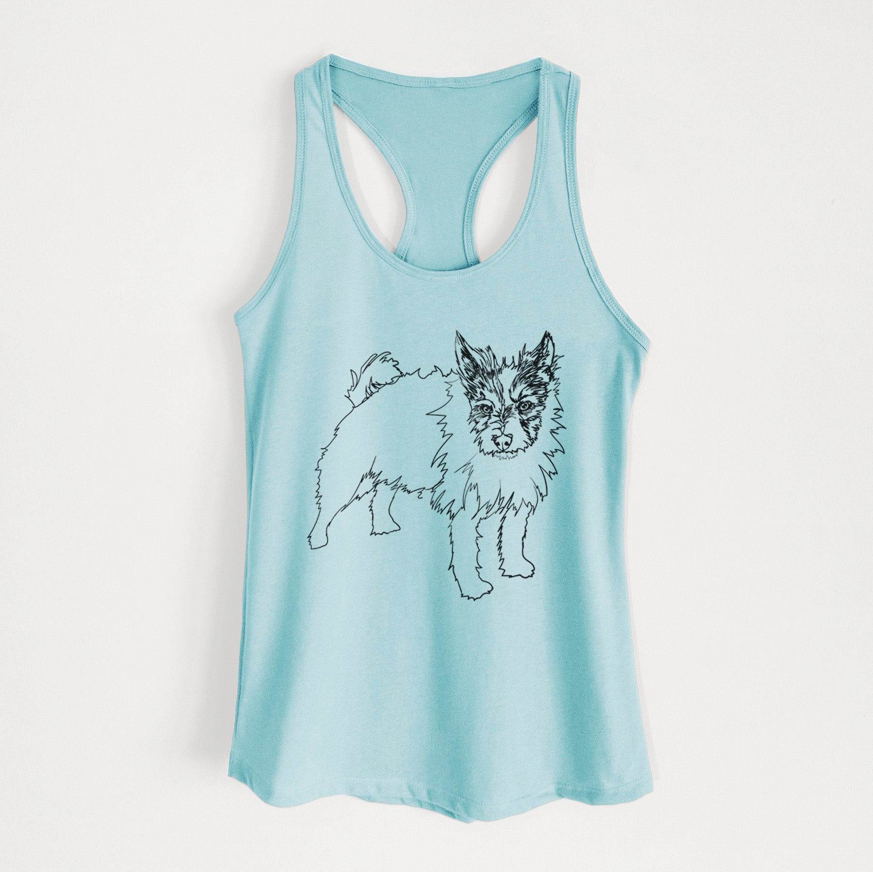 Doodled Harry the Jack Russell Terrier - Women's Racerback Tanktop