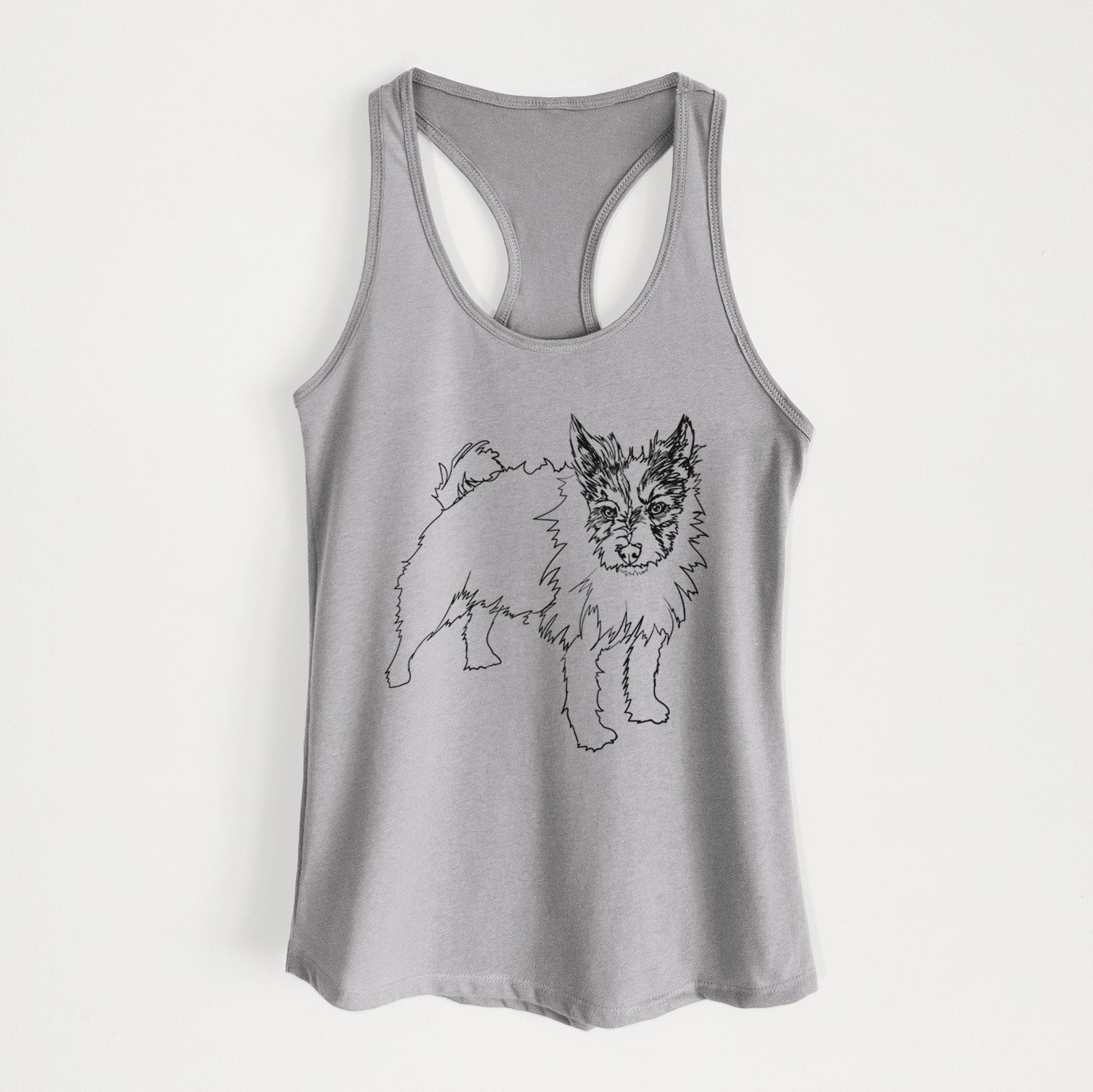 Doodled Harry the Jack Russell Terrier - Women's Racerback Tanktop