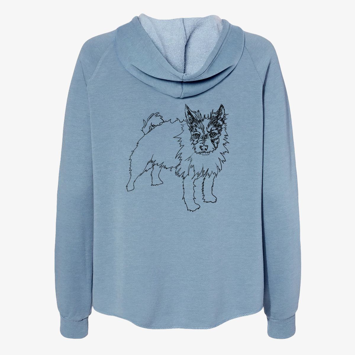 Doodled Harry the Jack Russell Terrier - Women's Cali Wave Zip-Up Sweatshirt