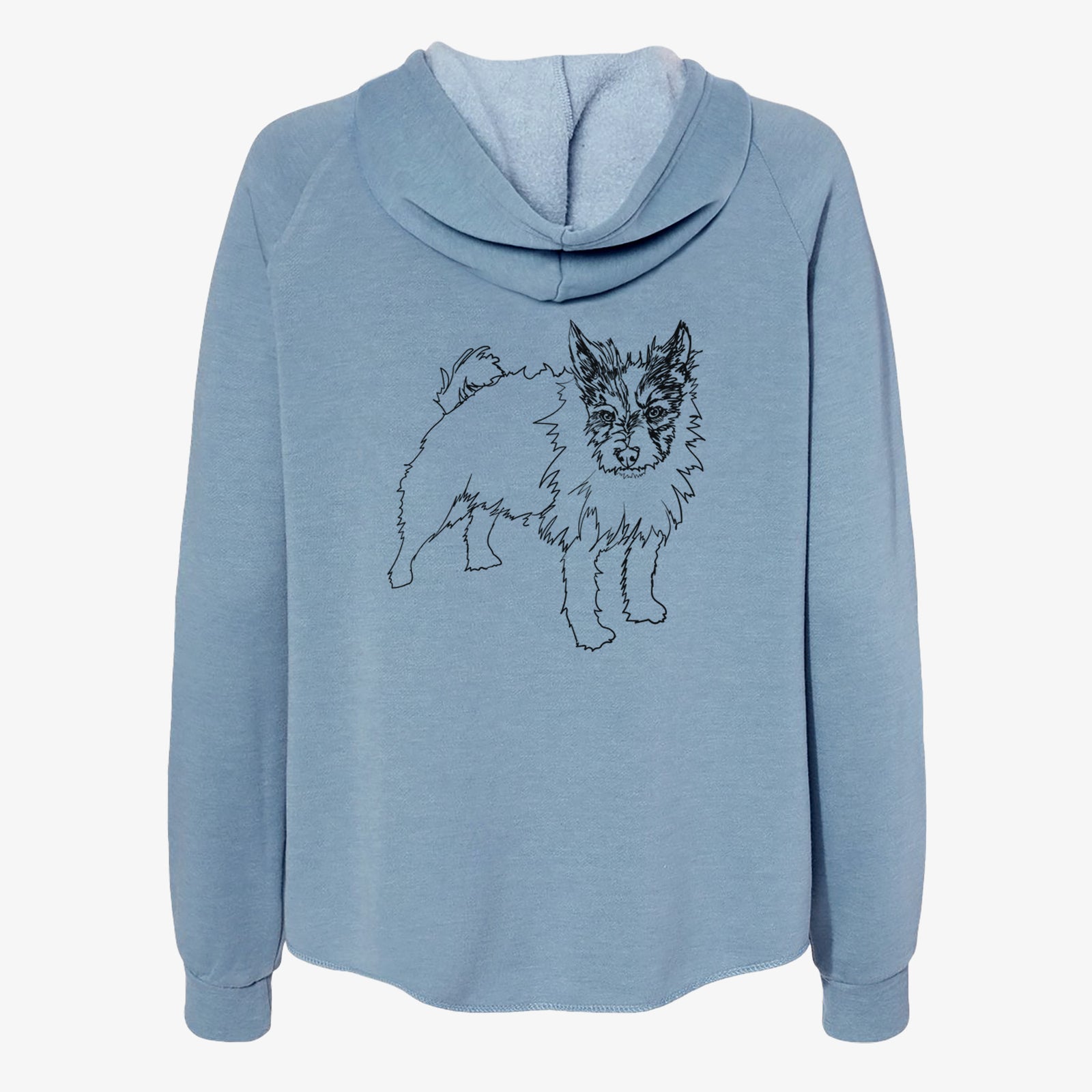 Doodled Harry the Jack Russell Terrier - Women's Cali Wave Zip-Up Sweatshirt