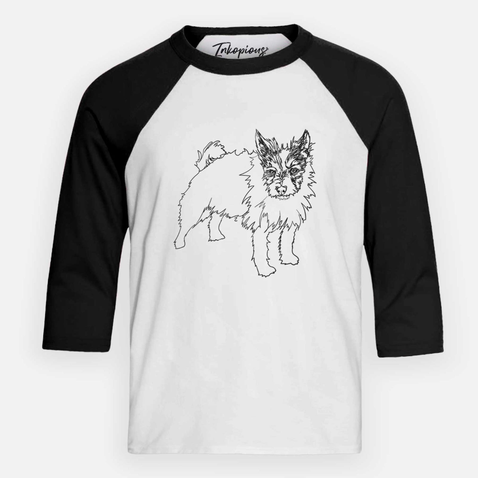 Doodled Harry the Jack Russell Terrier - Youth 3/4 Long Sleeve