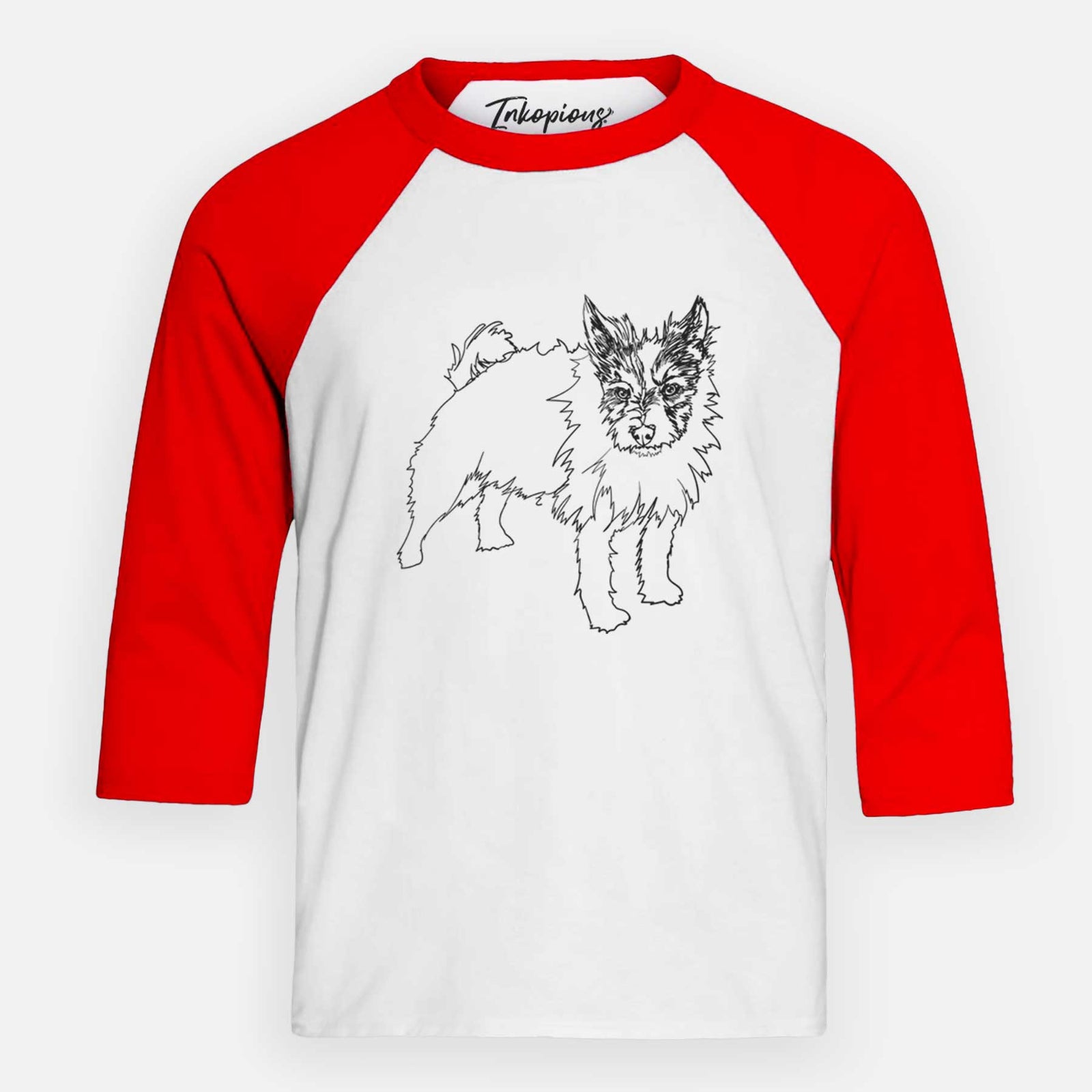 Doodled Harry the Jack Russell Terrier - Youth 3/4 Long Sleeve