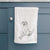 Doodled Harry the Super Mutt Decorative Hand Towel