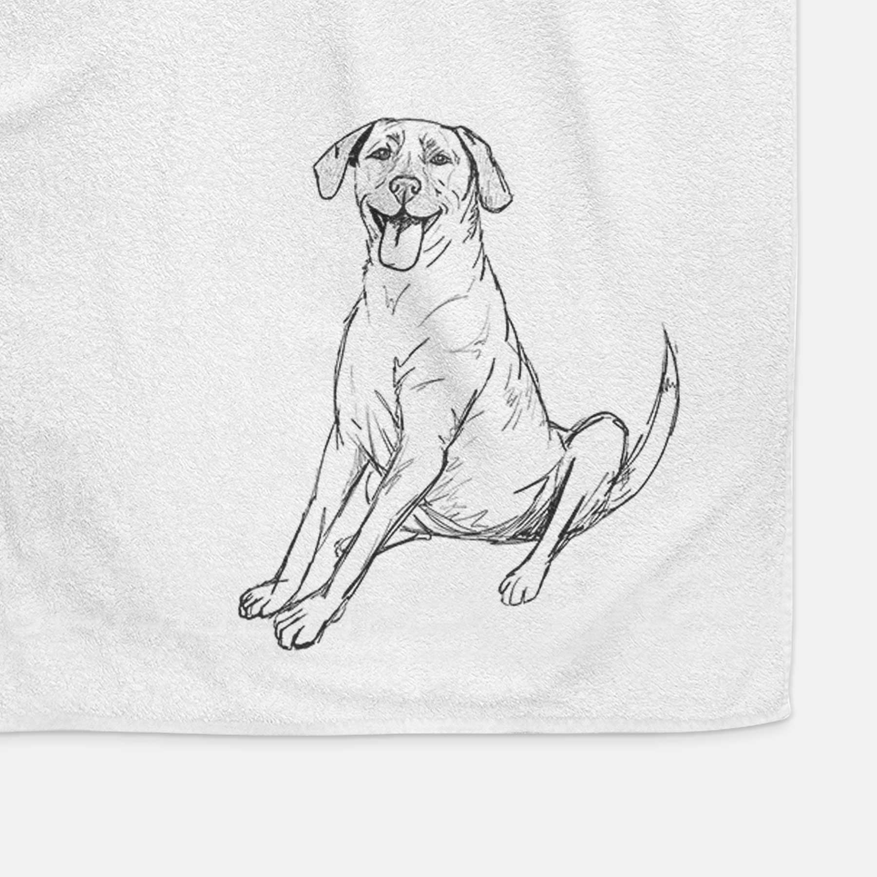 Doodled Harry the Super Mutt Decorative Hand Towel