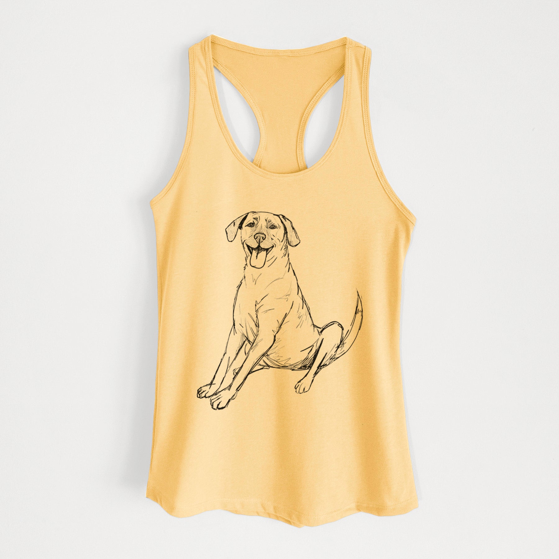 Doodled Harry the Super Mutt - Women's Racerback Tanktop