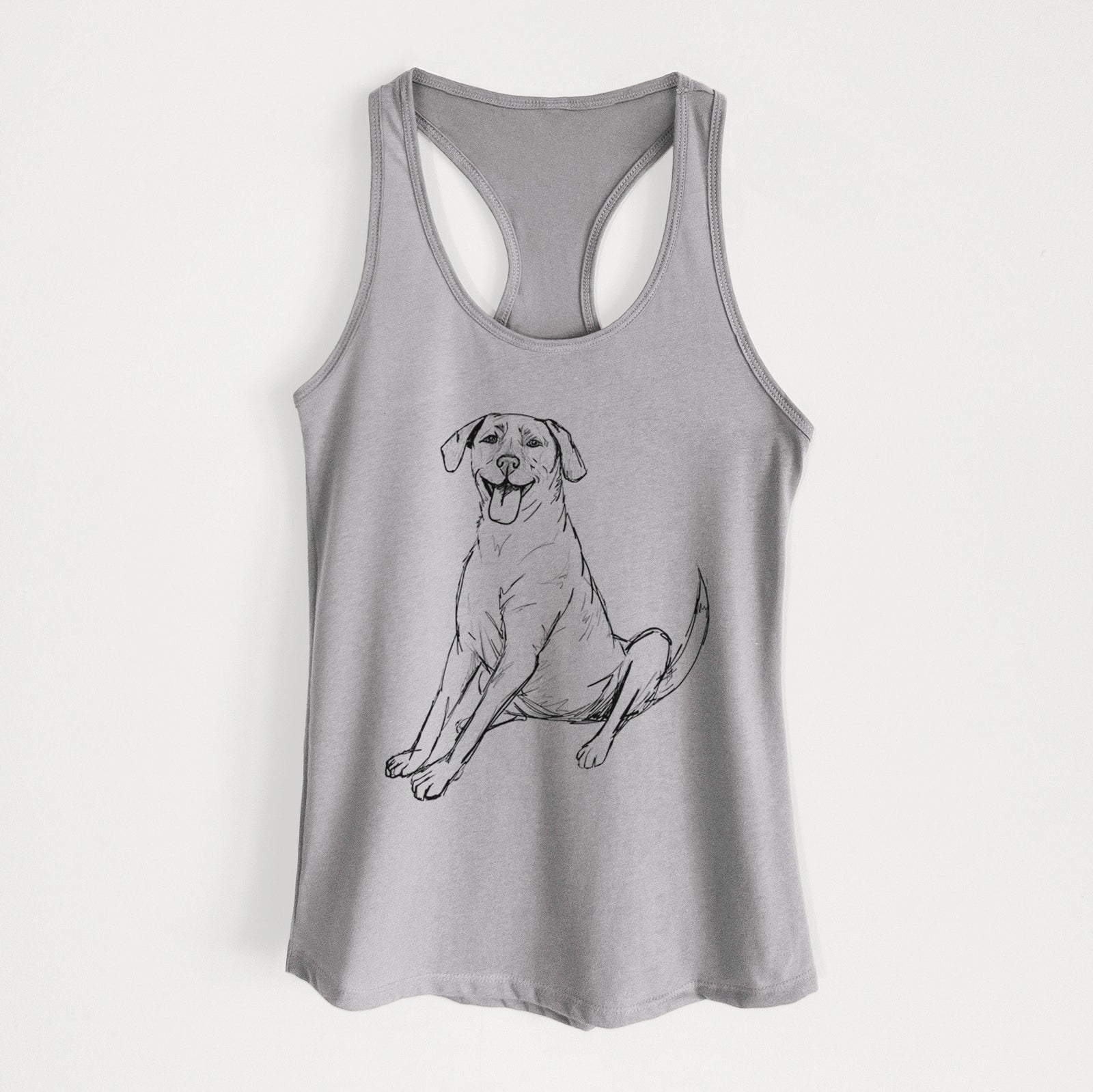 Doodled Harry the Super Mutt - Women's Racerback Tanktop