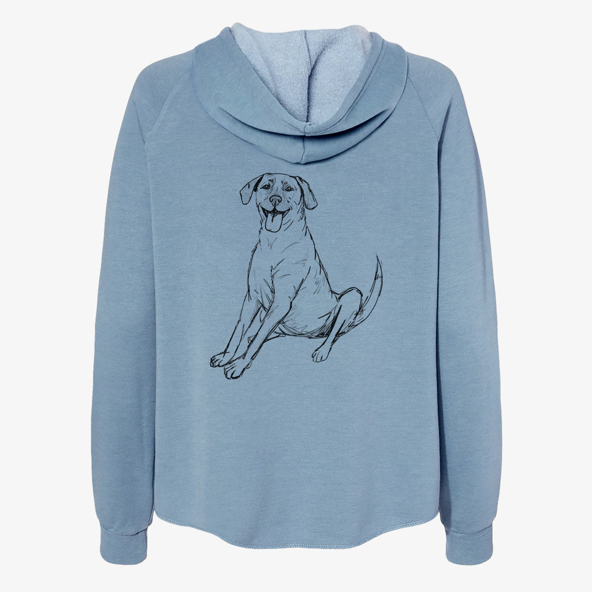 Doodled Harry the Super Mutt - Women's Cali Wave Zip-Up Sweatshirt