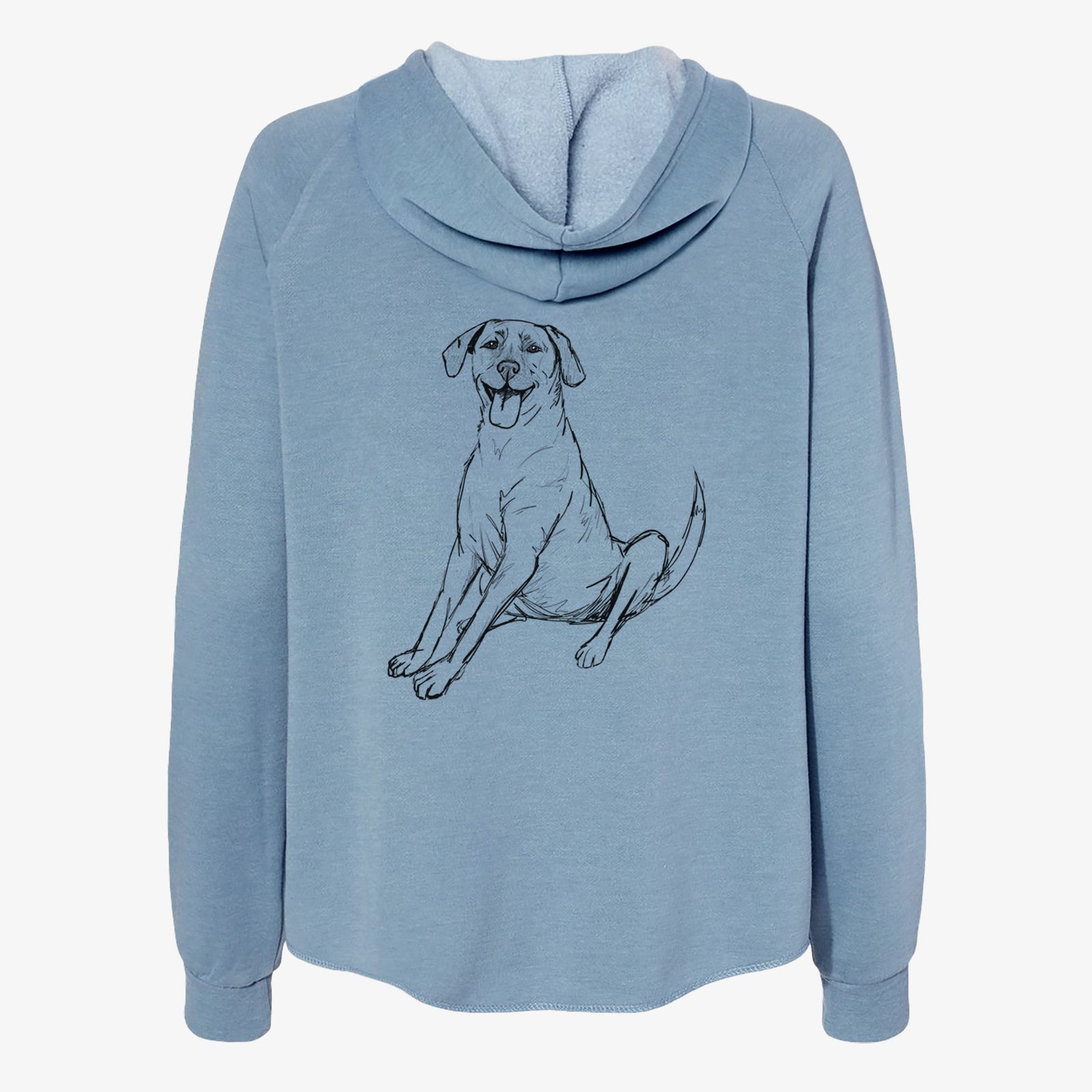 Doodled Harry the Super Mutt - Women's Cali Wave Zip-Up Sweatshirt