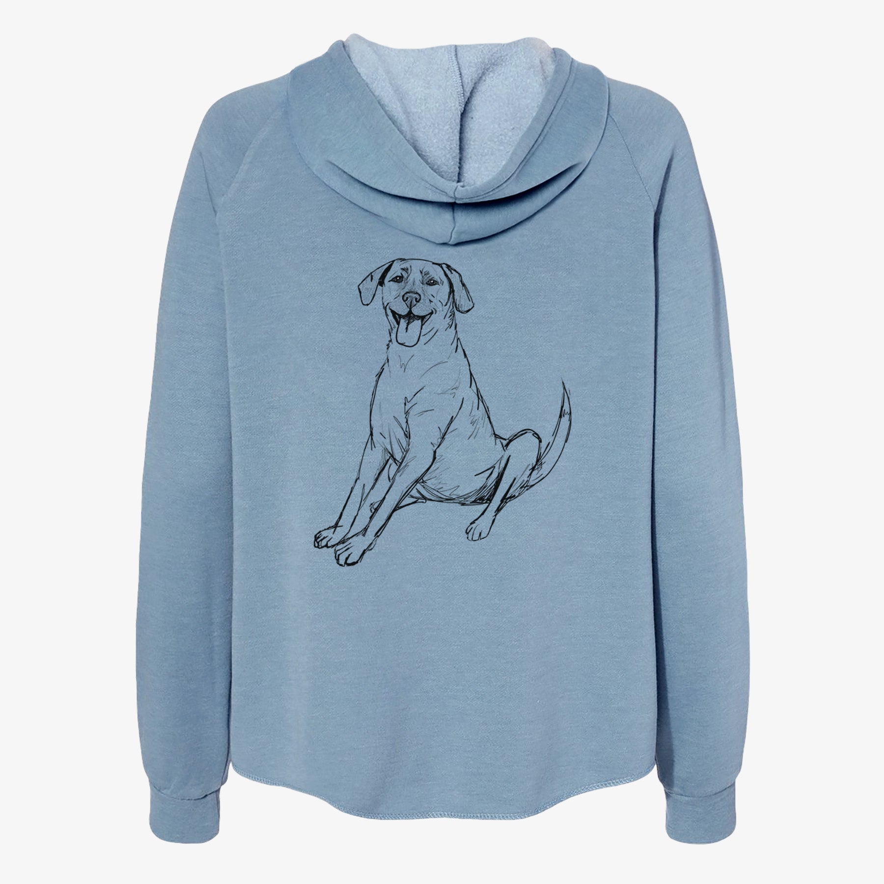 Doodled Harry the Super Mutt - Women's Cali Wave Zip-Up Sweatshirt