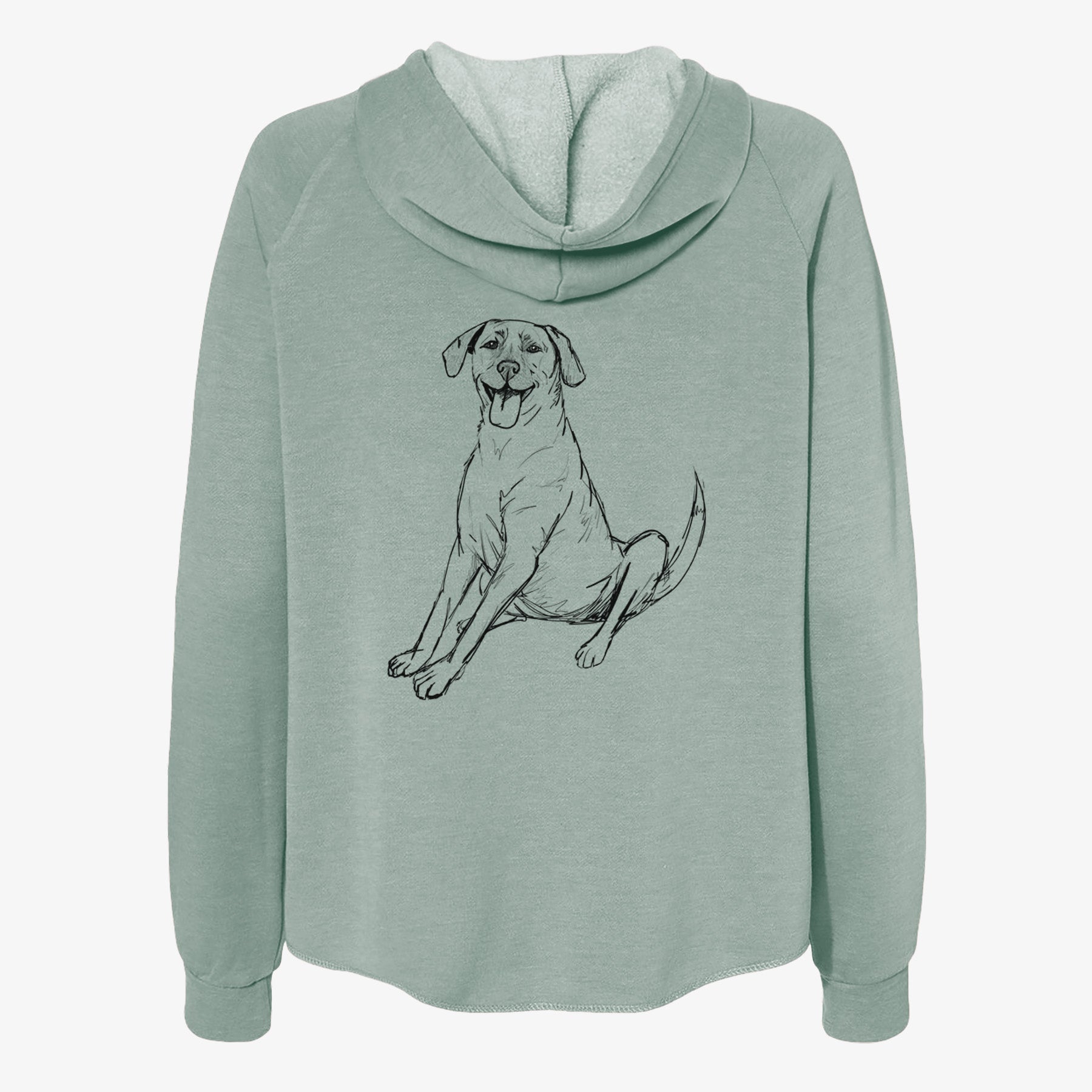 Doodled Harry the Super Mutt - Women's Cali Wave Zip-Up Sweatshirt