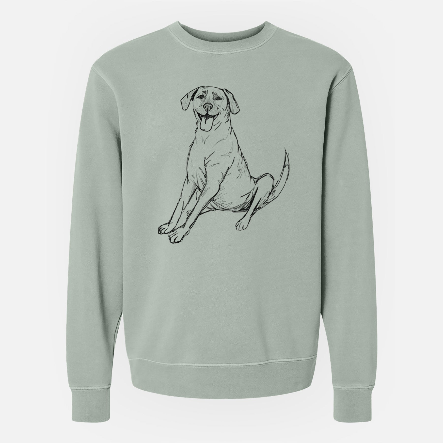 Doodled Harry the Super Mutt - Unisex Pigment Dyed Crew Sweatshirt