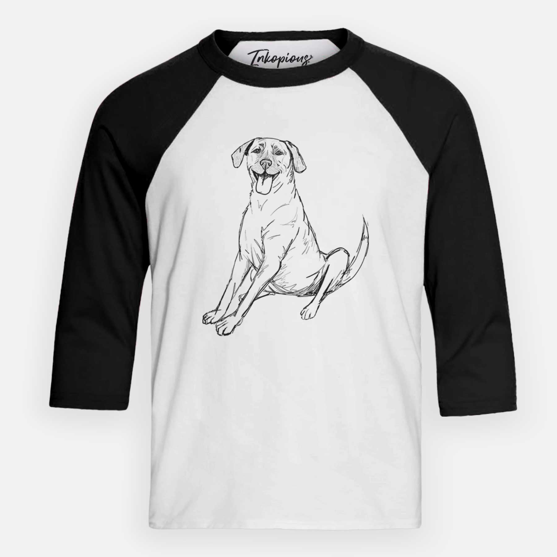 Doodled Harry the Super Mutt - Youth 3/4 Long Sleeve