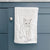 Doodled Henry the Cat Decorative Hand Towel