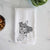 Doodled Hercules the Terrier Mix Decorative Hand Towel