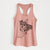 Doodled Hercules the Terrier Mix - Women's Racerback Tanktop