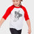 Doodled Hercules the Terrier Mix - Youth 3/4 Long Sleeve