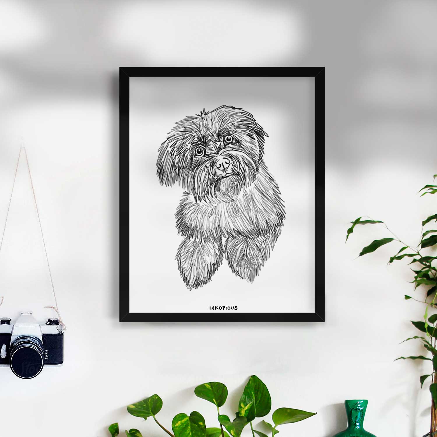 Doodled Hershey the Havanese Art Print