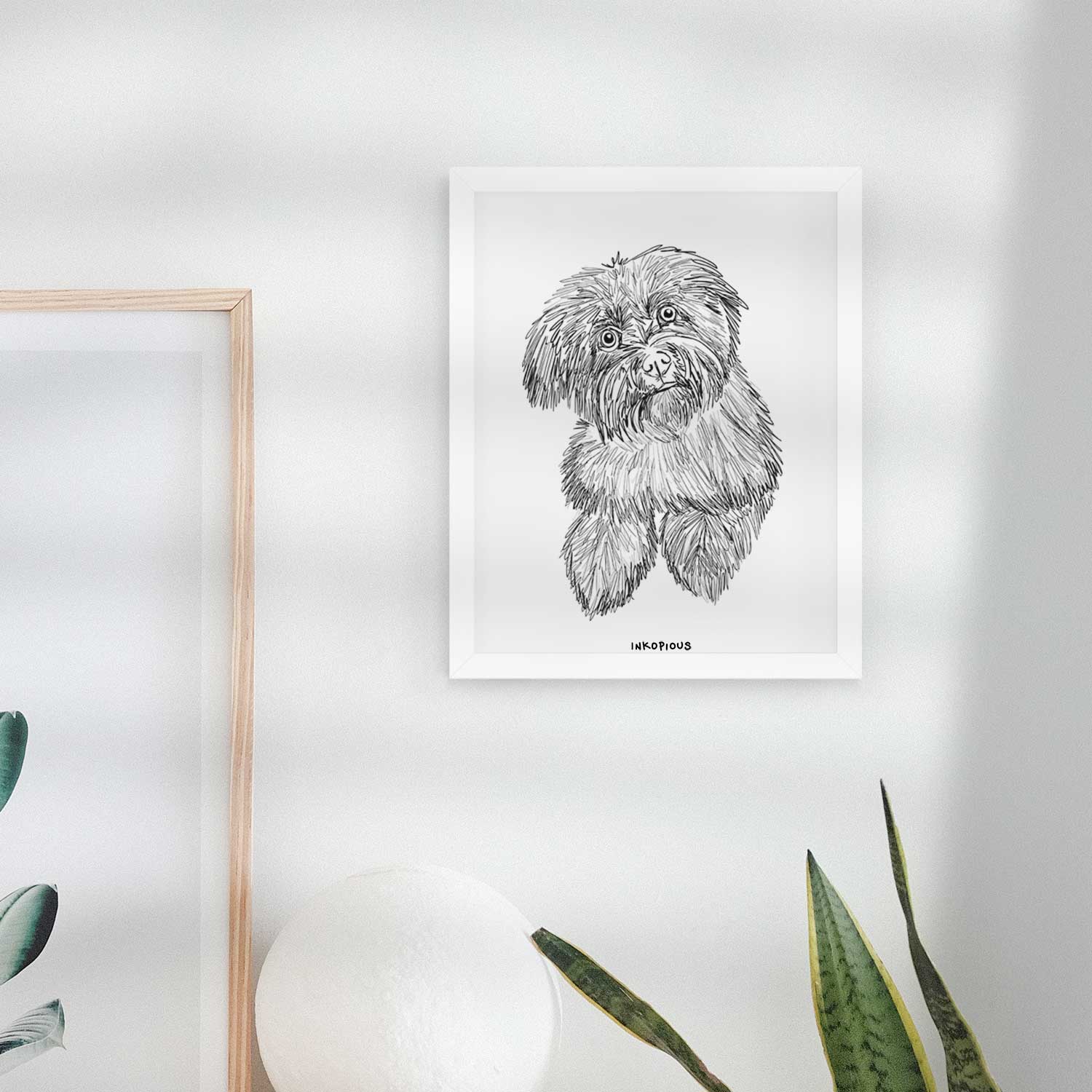 Doodled Hershey the Havanese Art Print