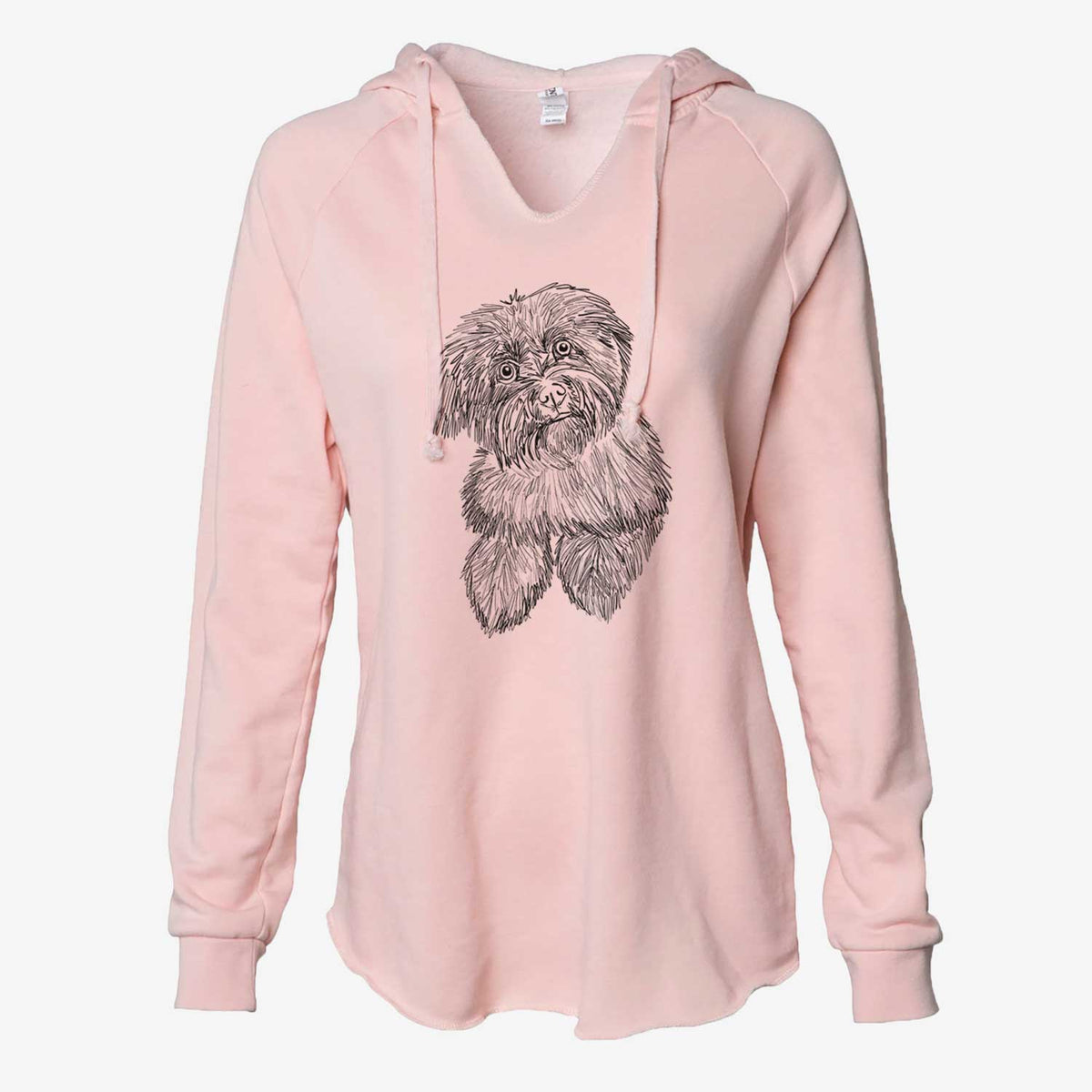 Doodled Hershey the Havanese - Cali Wave Hooded Sweatshirt