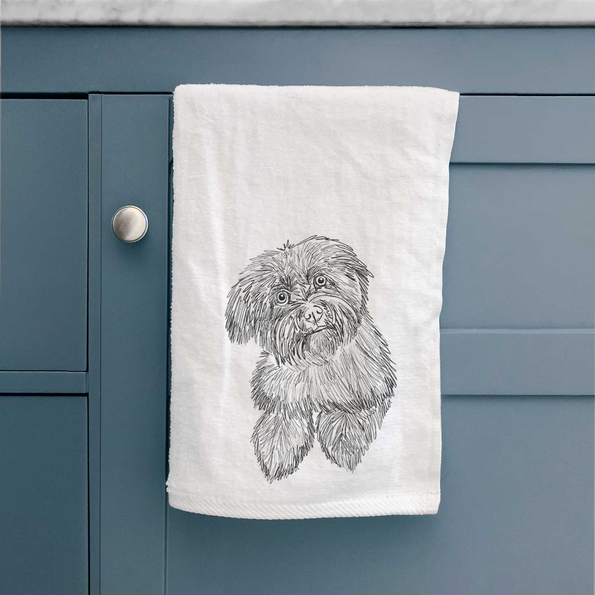 Doodled Hershey the Havanese Decorative Hand Towel