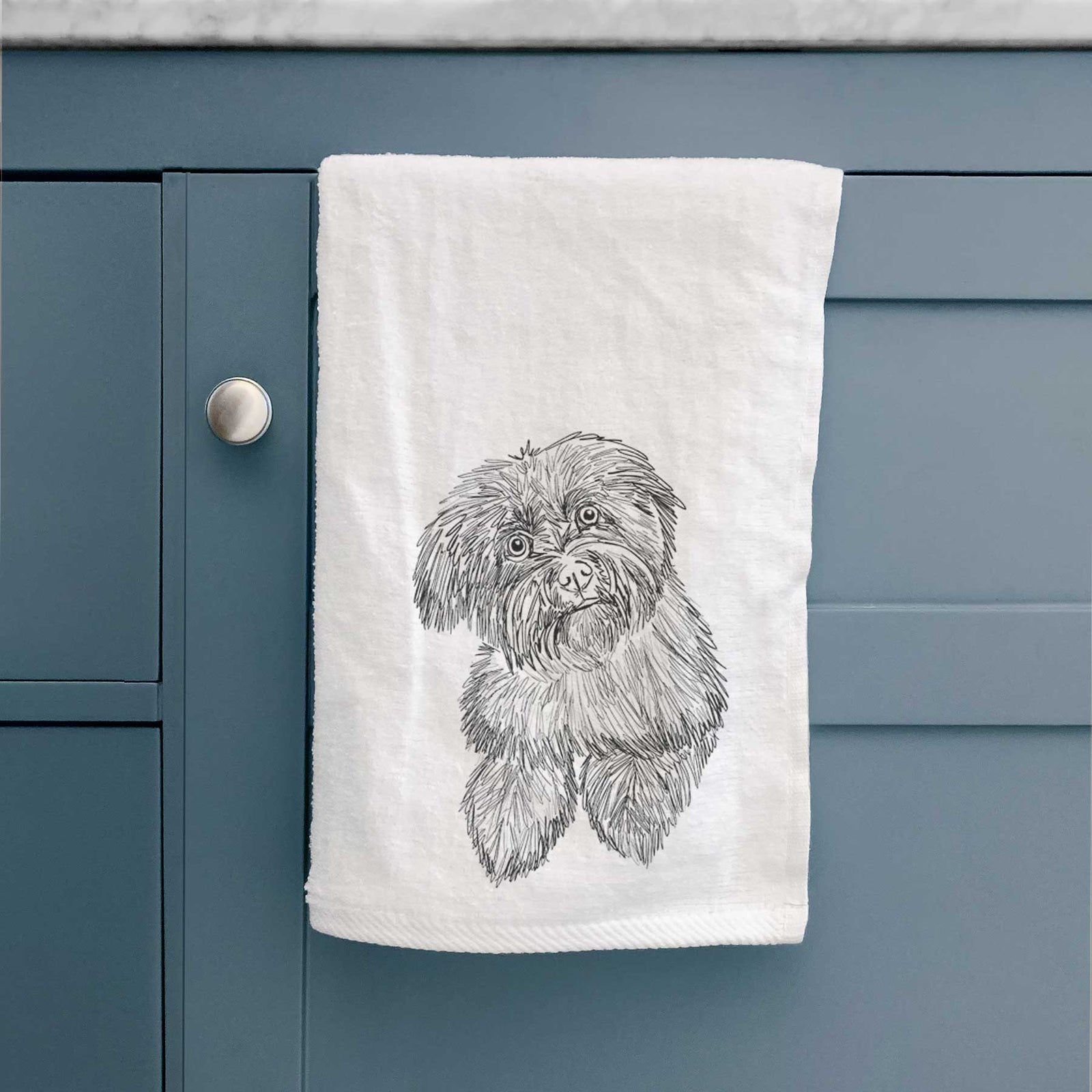 Doodled Hershey the Havanese Decorative Hand Towel