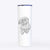 Doodled Hershey the Havanese - 20oz Skinny Tumbler