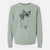 Doodled Hoggle the Siamese Cat - Unisex Pigment Dyed Crew Sweatshirt