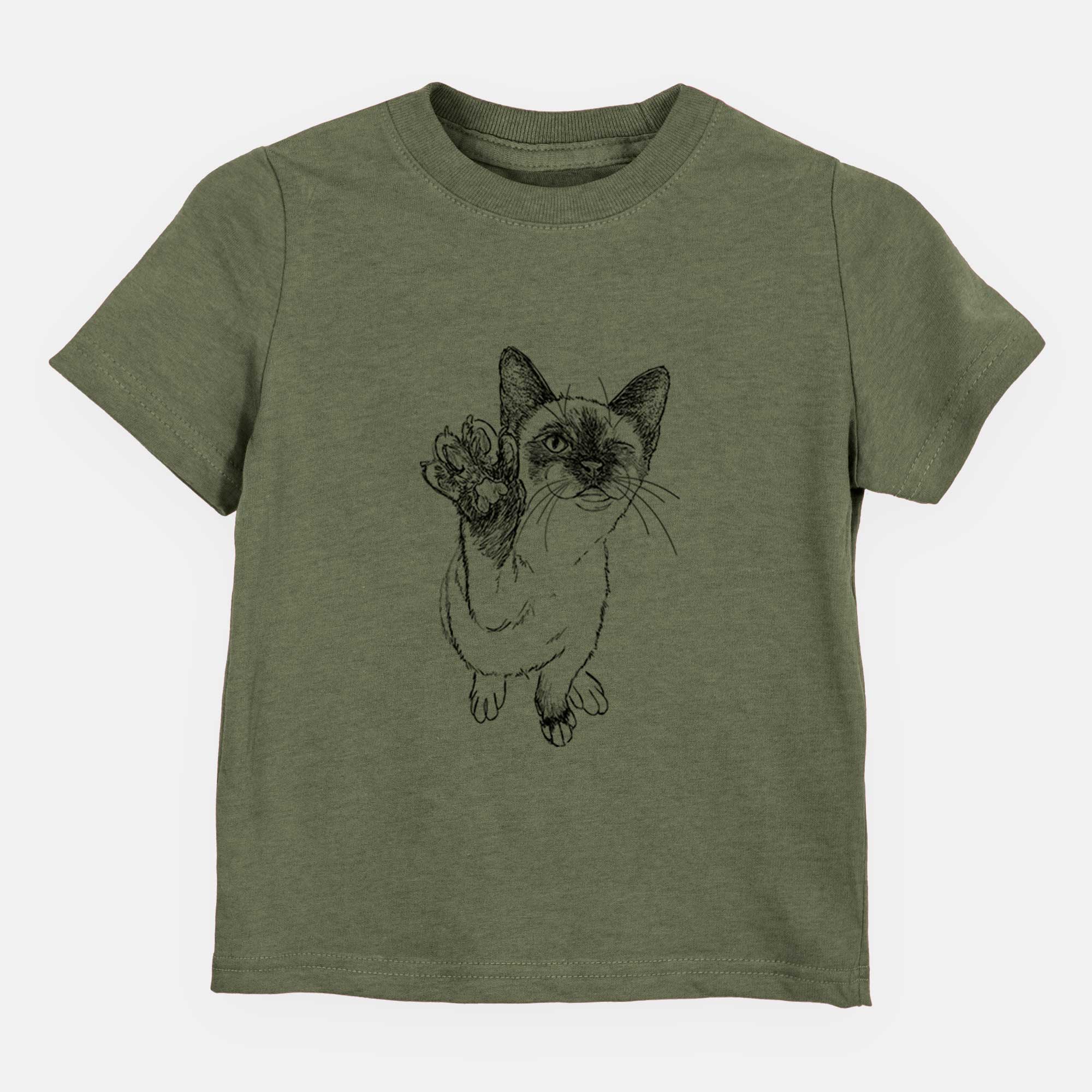 Doodled Hoggle the Siamese Cat - Kids/Youth/Toddler Shirt