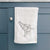 Doodled Mama and Baby the Humpback Whale Decorative Hand Towel