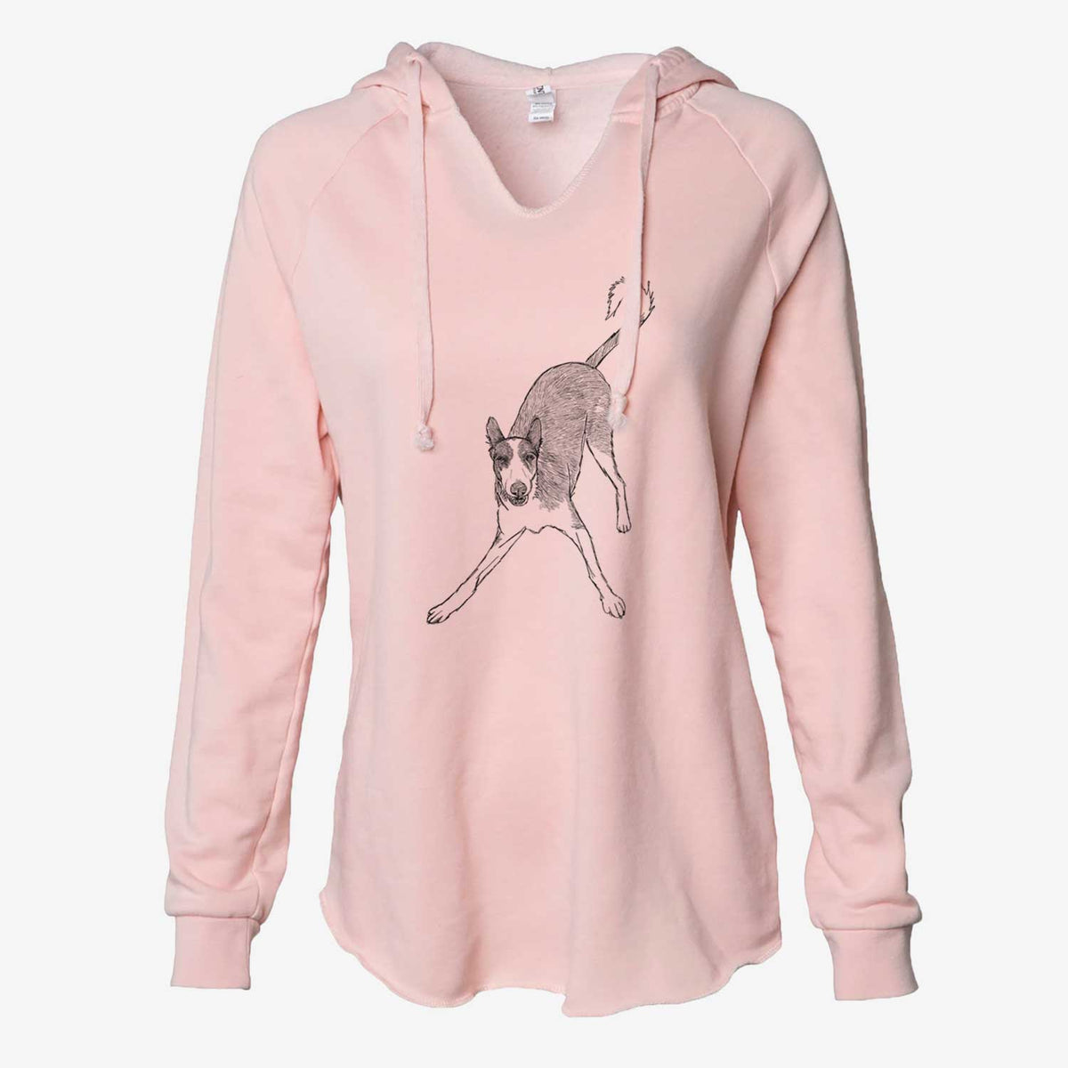 Doodled Hunee the Ibizan Sighthound - Cali Wave Hooded Sweatshirt