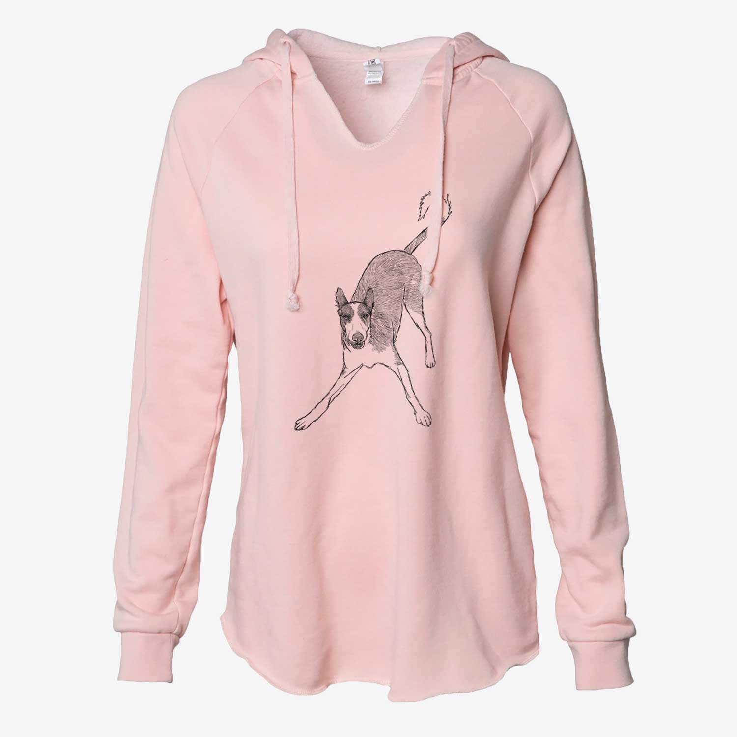 Doodled Hunee the Ibizan Sighthound - Cali Wave Hooded Sweatshirt