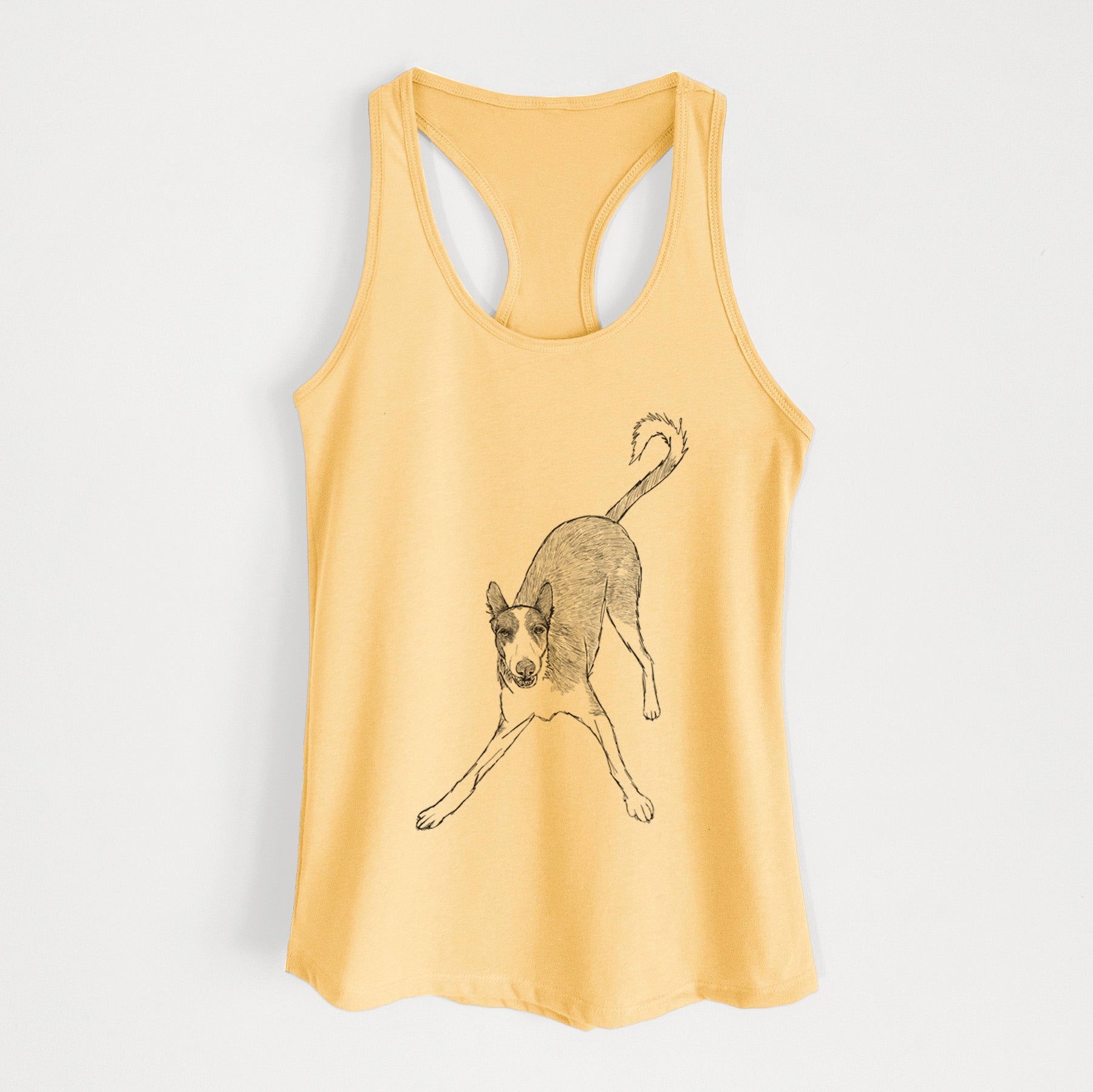 Doodled Hunee the Ibizan Sighthound - Women's Racerback Tanktop