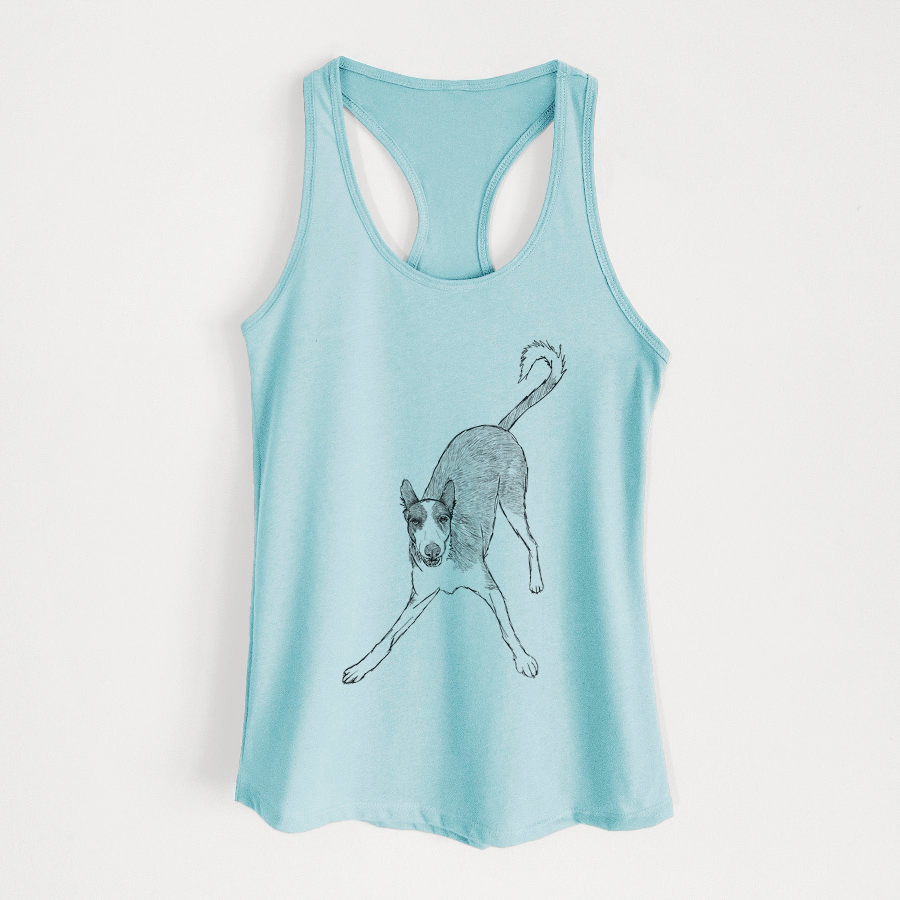 Doodled Hunee the Ibizan Sighthound - Women's Racerback Tanktop