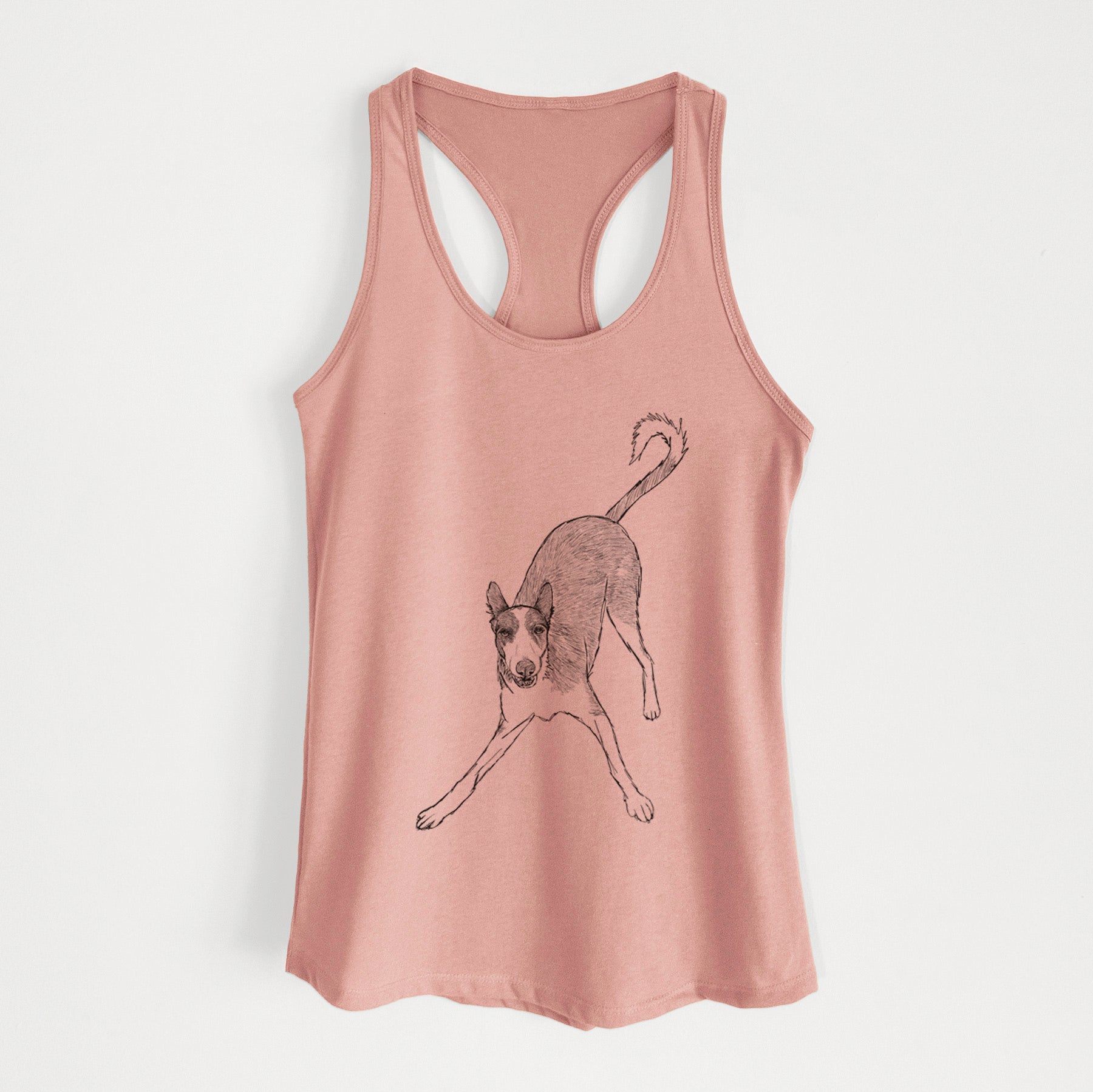 Doodled Hunee the Ibizan Sighthound - Women's Racerback Tanktop