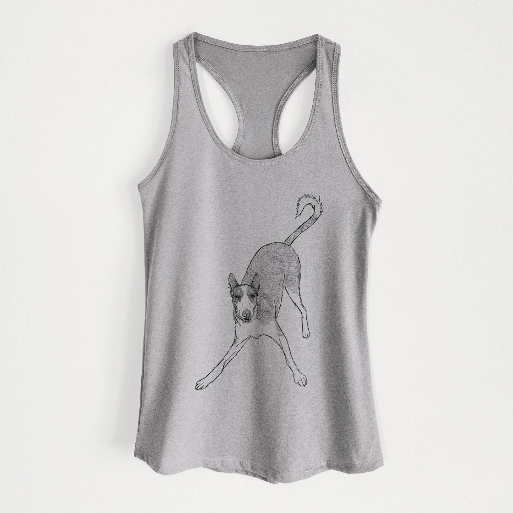 Doodled Hunee the Ibizan Sighthound - Women's Racerback Tanktop