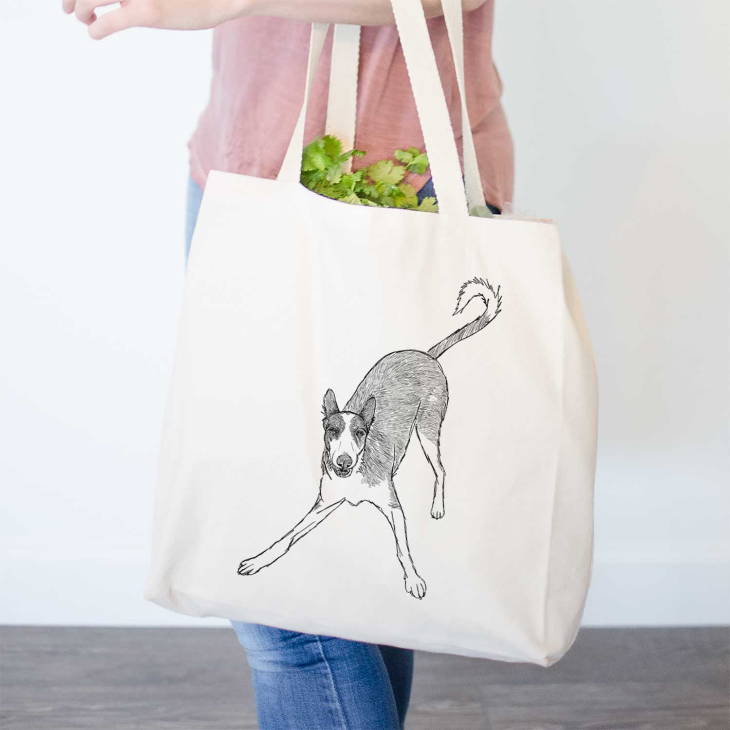 Doodled Hunee the Ibizan Sighthound - Tote Bag