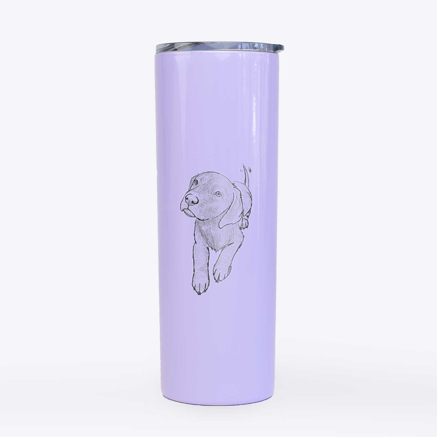 Doodled Indiana the Chocolate Lab - 20oz Skinny Tumbler