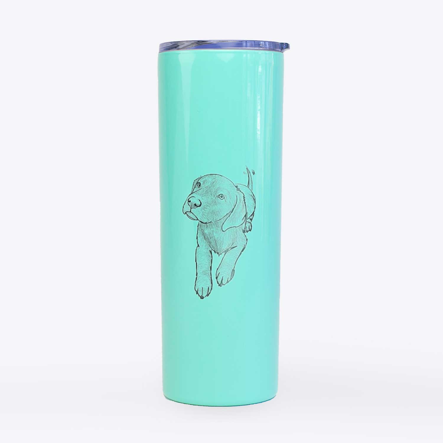 Doodled Indiana the Chocolate Lab - 20oz Skinny Tumbler