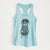 Doodled Indy the Mixed Breed - Women's Racerback Tanktop