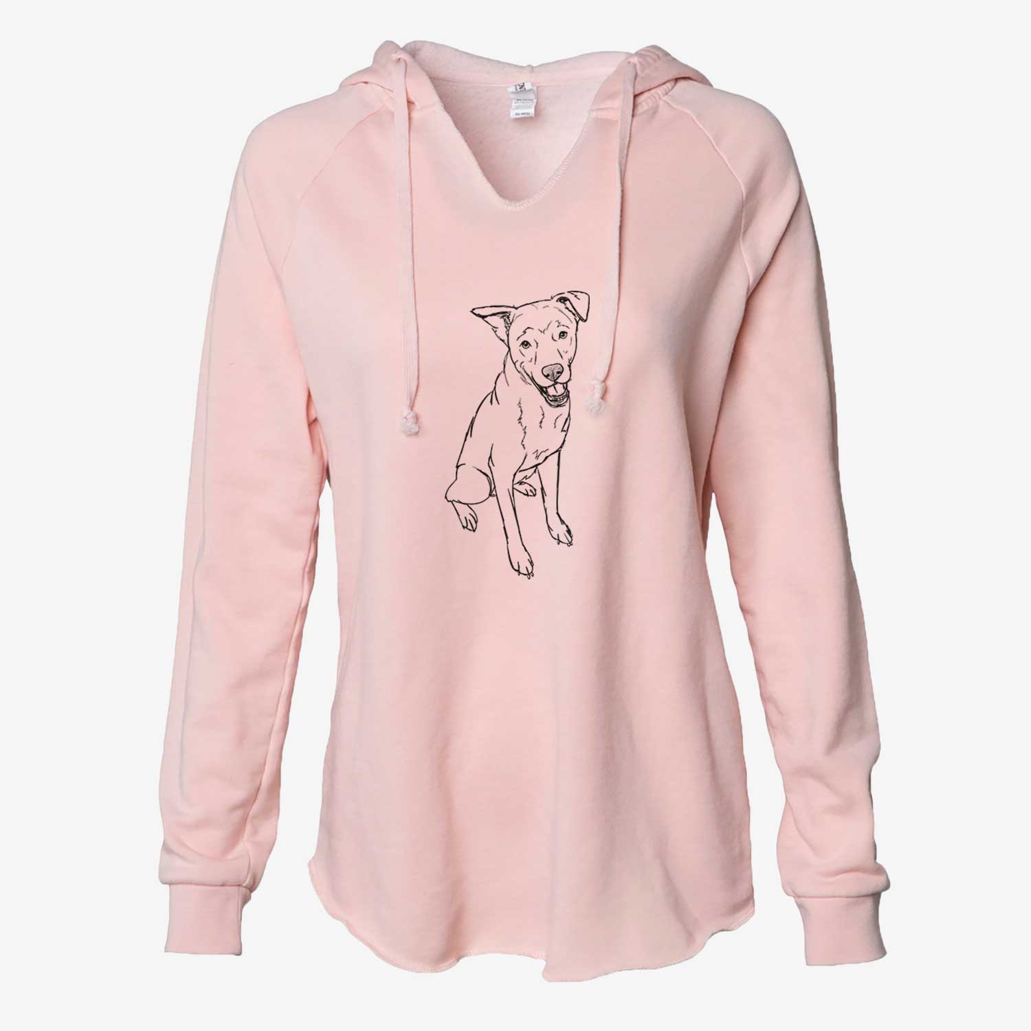 Doodled Indy the Mixed Breed - Cali Wave Hooded Sweatshirt