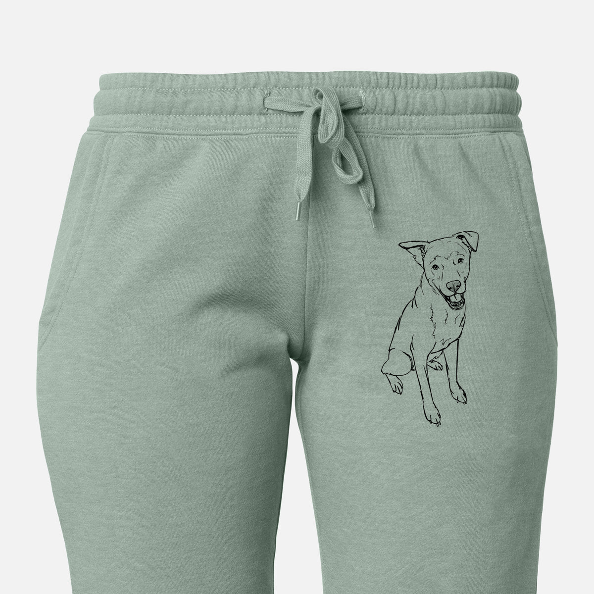 Doodled Indy the Mixed Breed - Women&#39;s Cali Wave Joggers