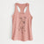 Doodled Indy the Mixed Breed - Women's Racerback Tanktop