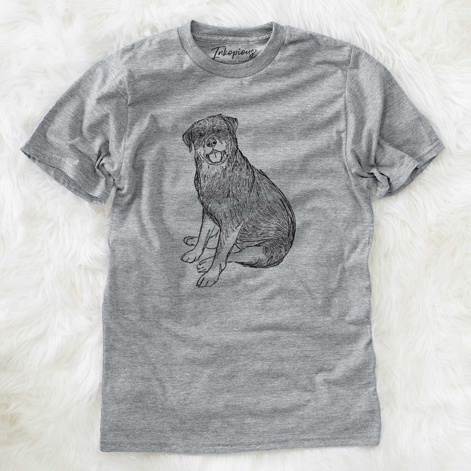 Doodled Indy the Rottweiler - Unisex Crewneck