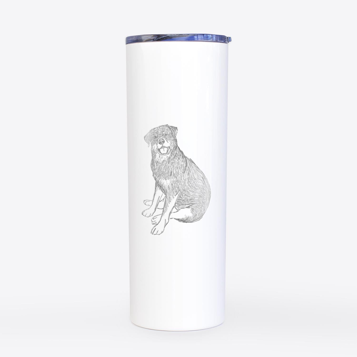 Doodled Indy the Rottweiler - 20oz Skinny Tumbler