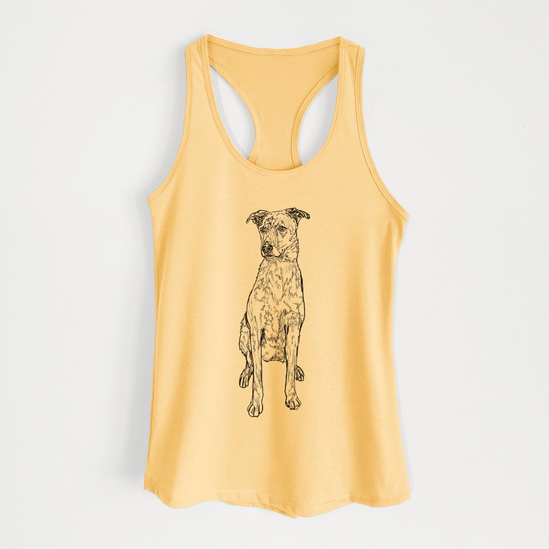 Doodled Jack the Catahoula - Women's Racerback Tanktop