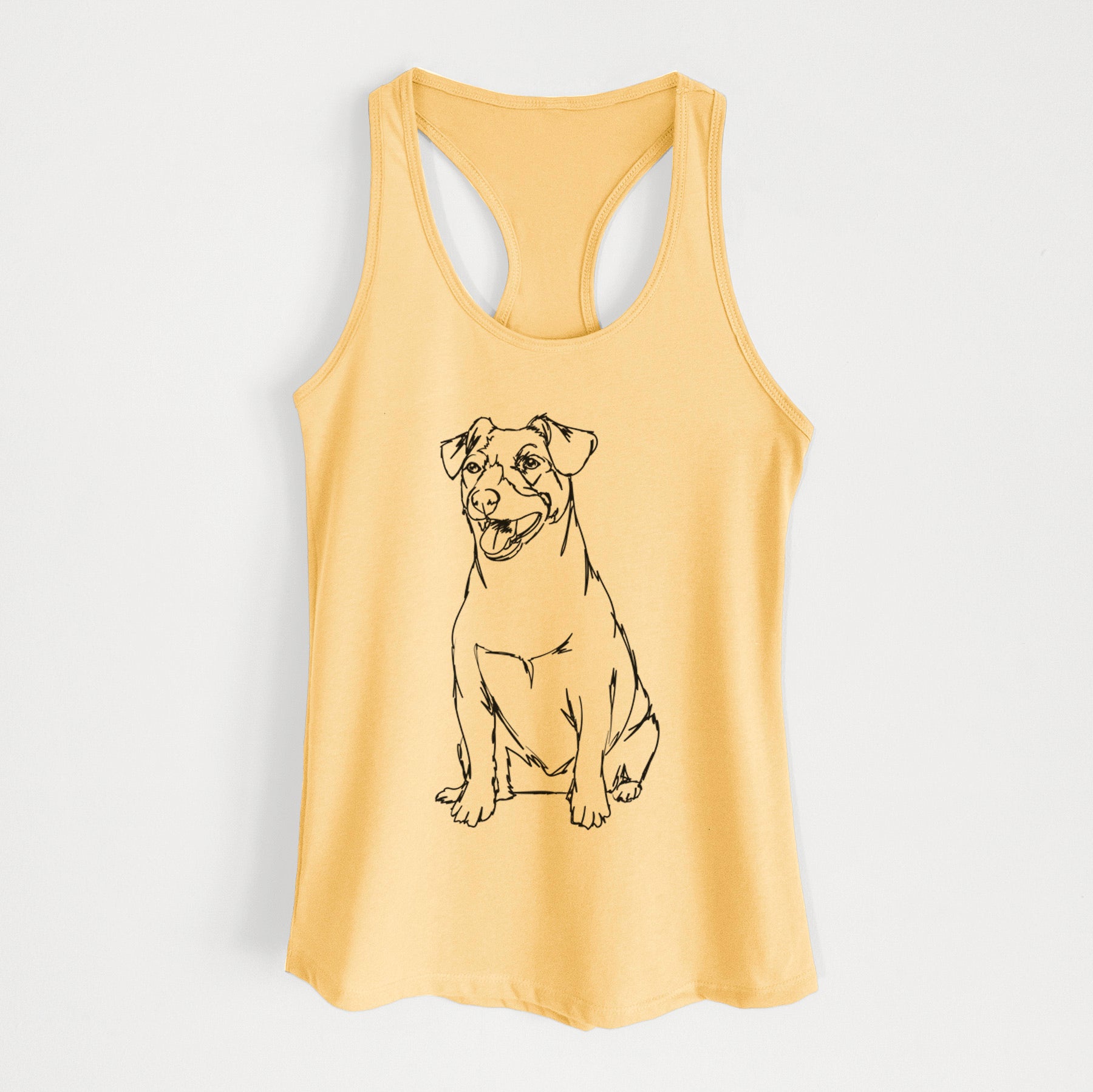 Doodled Jack Russell Terrier - Women's Racerback Tanktop