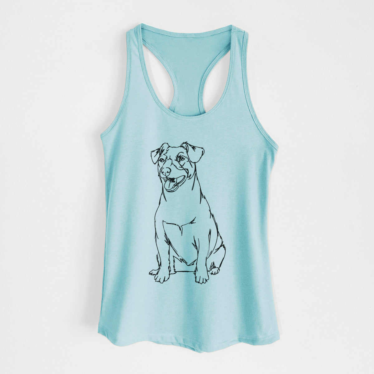 Doodled Jack Russell Terrier - Women&#39;s Racerback Tanktop