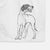 Doodled Jade the English Pointer Decorative Hand Towel