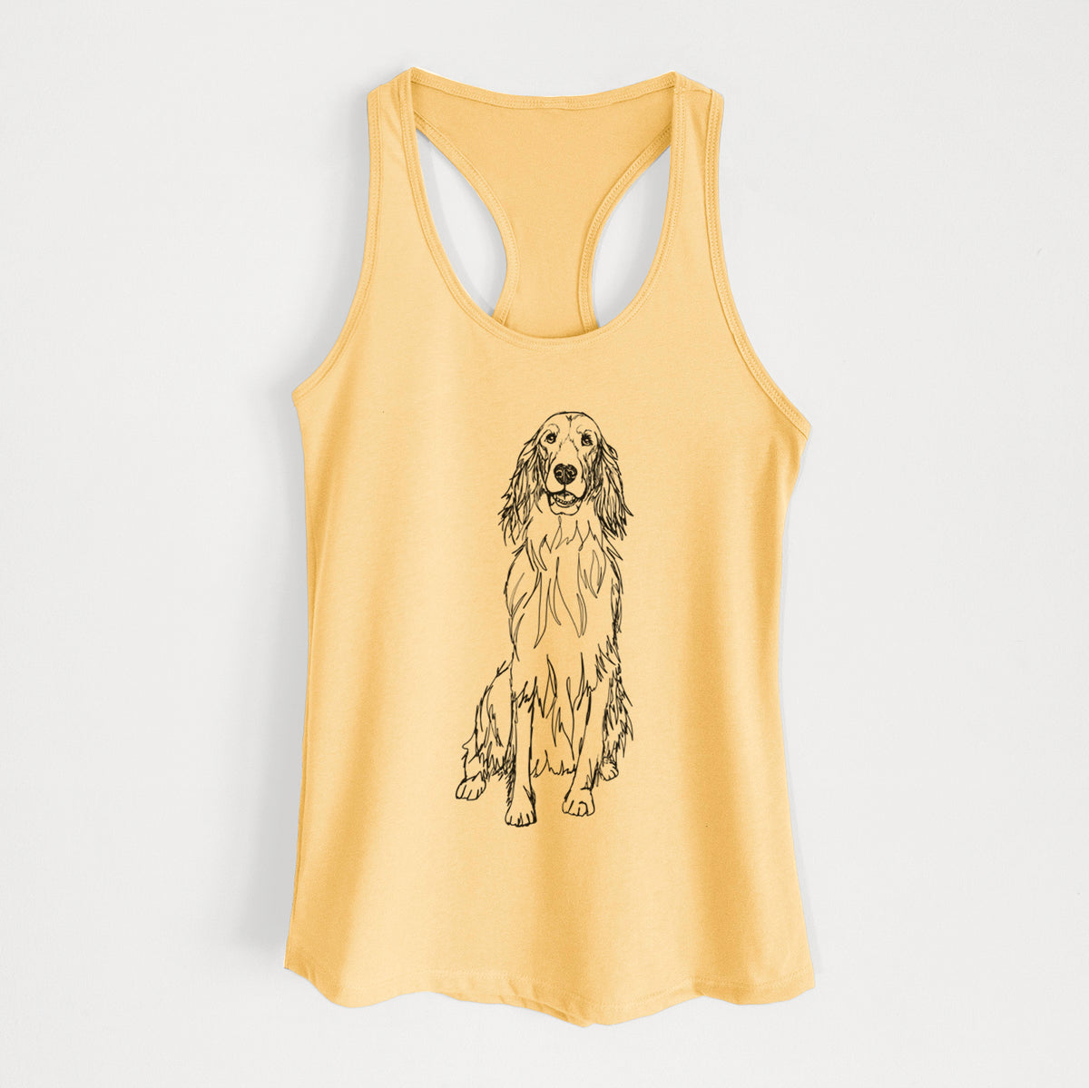 Doodled Jagger the Irish Setter - Women's Racerback Tanktop
