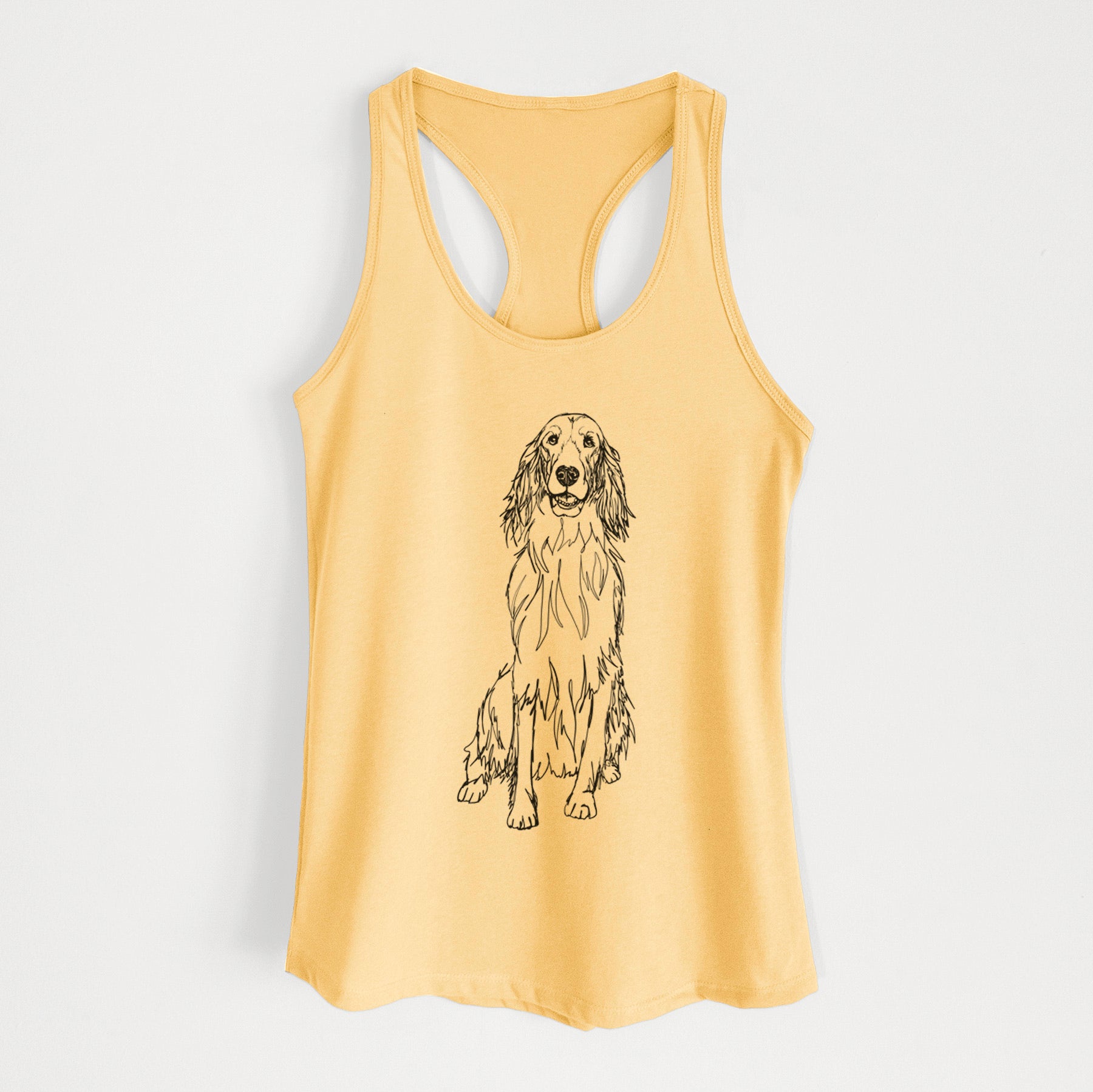 Doodled Jagger the Irish Setter - Women's Racerback Tanktop